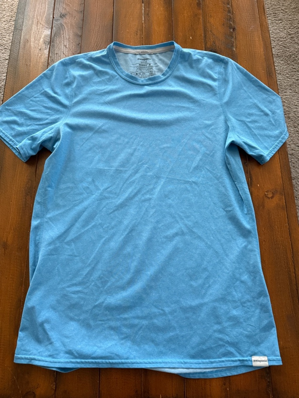 Patagonia women's  Sky Blue Short-Sleeve Crew T-Shirt